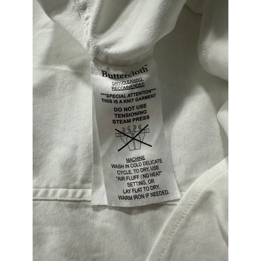 Buttercloth Performance Dress Shirt Longsleeve Mens Size XL Tall Fit White - Picture 6 of 12